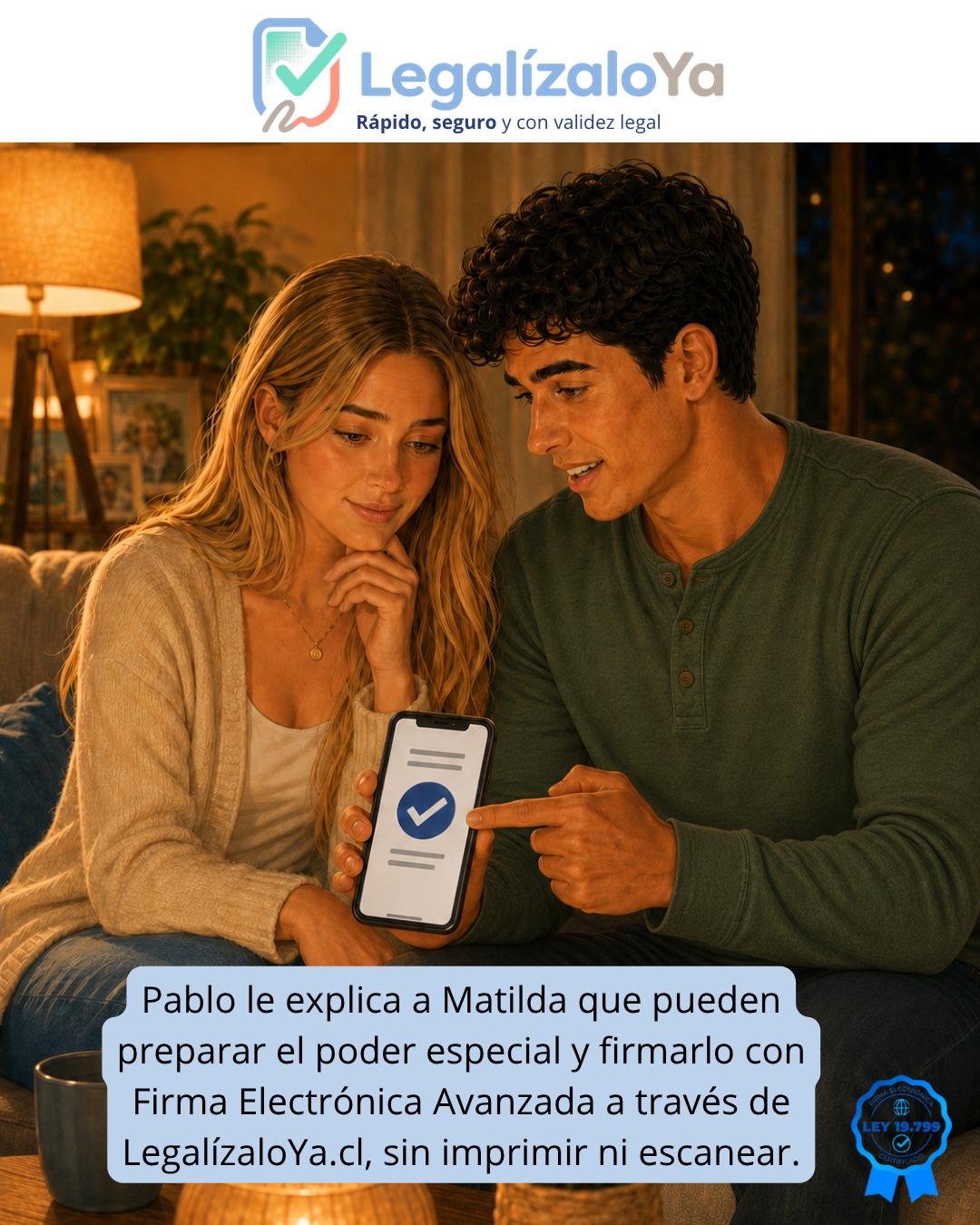 Pablo le explica a Matilda cómo gestionar un poder especial con Firma Electrónica Avanzada